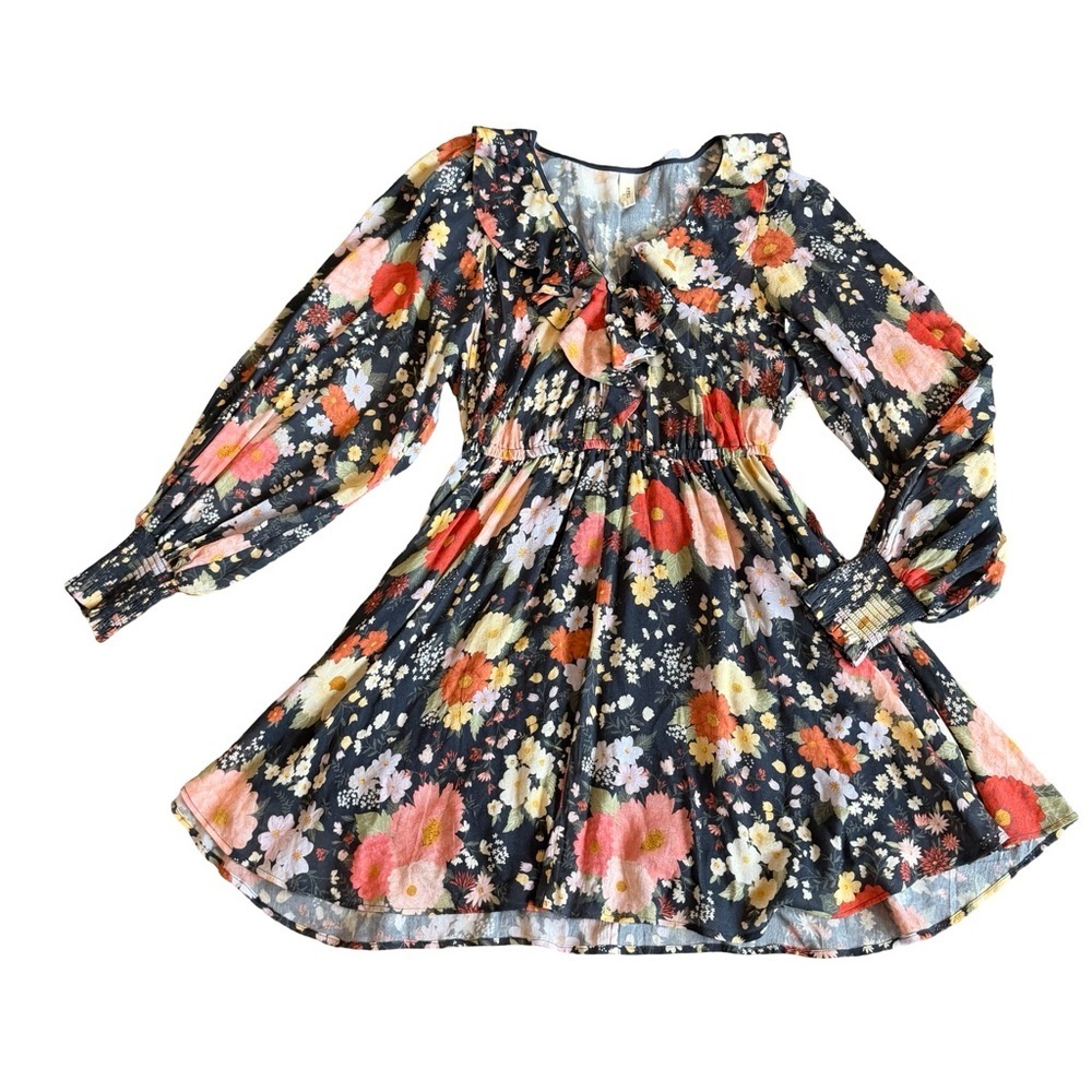 Spell and the Gypsy Sangria Playdress Nightshade Long Sleeve Floral Size Small - Picture 2 of 14